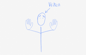 silly illustration of Hiten Shah